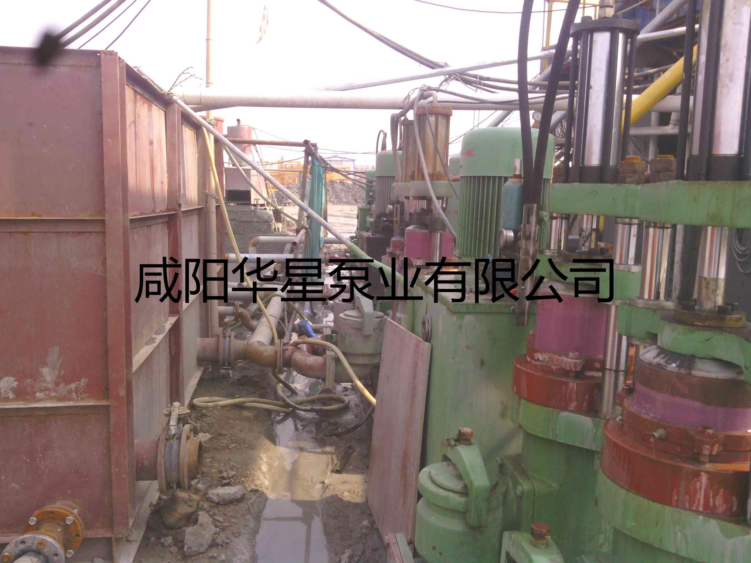 華星YBH300-40節能陶瓷柱塞泵打樁污泥使用現場--第二個現場-05